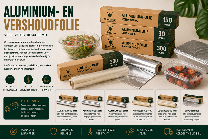 ALIMINIUM- EN VERSHOUDFOLIE
