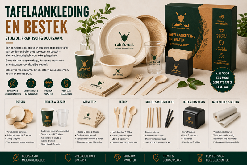 TAFELAANKLEDING EN BESTEEK